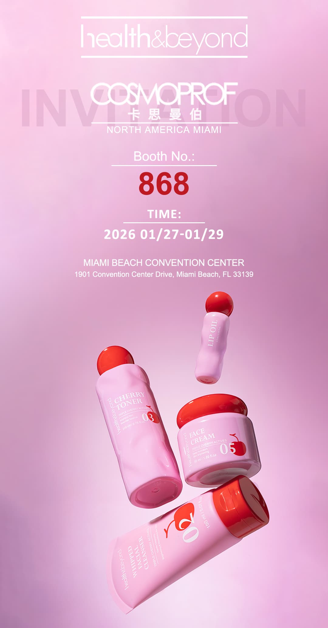 Health & Beyond makes its debut at COSMOPROF North America Miami. Health & Beyond makes its debut at COSMOPROF North America Miami.
